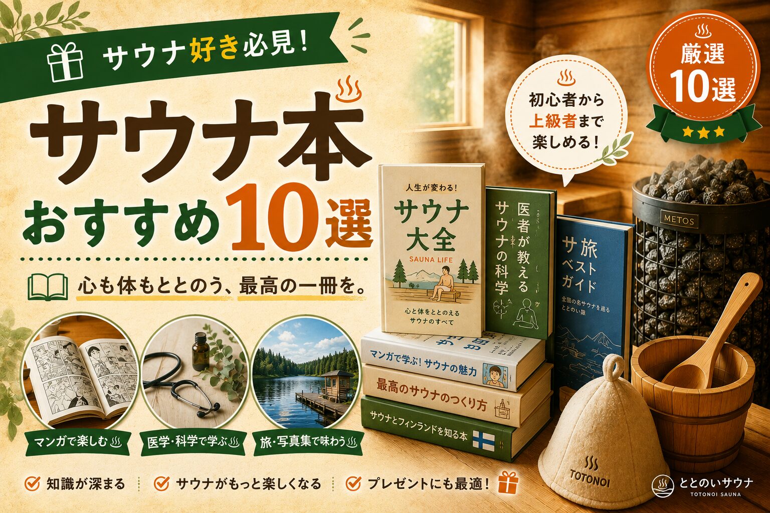 サウナ好きにおすすめの本・書籍10選まとめ｜入門マンガからサウナ術・写真集まで